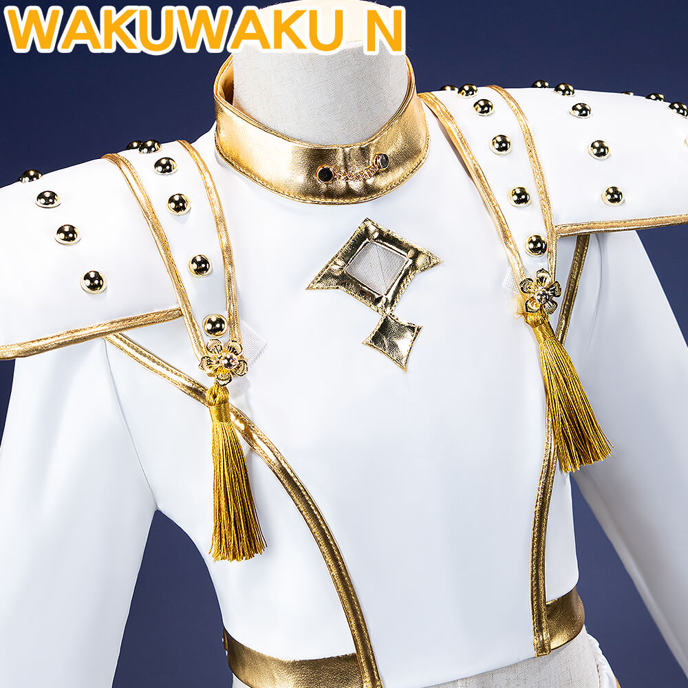 【Girls Ver】In Stock Zoey Cosplay Costume Cosplay WakuWaku-N White Suit Halloween Family Girls Cosplay Plus Size