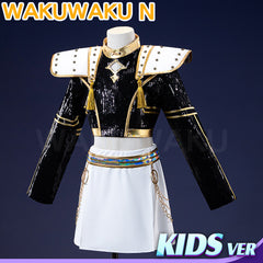 【Girls Ver】In Stock Movie Anime Costume Cosplay WakuWaku-N Girls Black Golden Suit