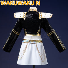 【Girls Ver】In Stock Movie Anime Costume Cosplay WakuWaku-N Girls Black Golden Suit