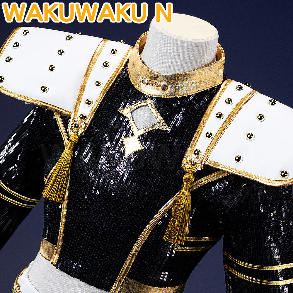 【Girls Ver】In Stock Movie Anime Costume Cosplay WakuWaku-N Girls Black Golden Suit