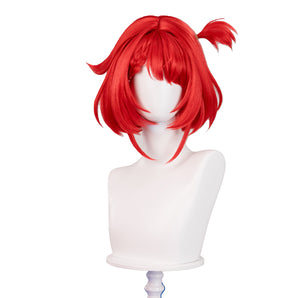 DokiDoki Game Honkai: Star Rail Cosplay Tribios Cosplay Wig Short Red Straight Wig