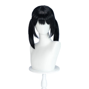 DokiDoki Anime Fate Kaleid Liner Prisma Illya Cosplay Miyu Edelfelt Long Straight Black Hair