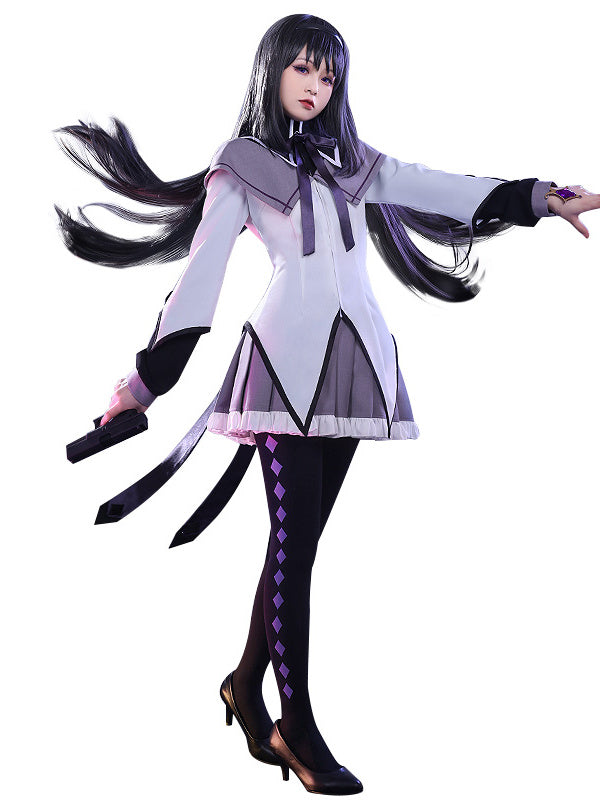 WakuWaku-SR Anime Puella Magi Madoka Magica Akemi Homura Cosplay Cute Uniform
