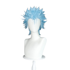 DokiDoki Anime Cosplay Wig Short Straight Blue Hair