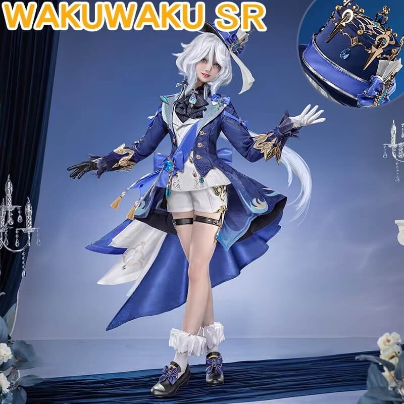 【In Stock】Furina Focalors Cosplay Game Genshin Impact Women Cute Cosplay Costume Hat