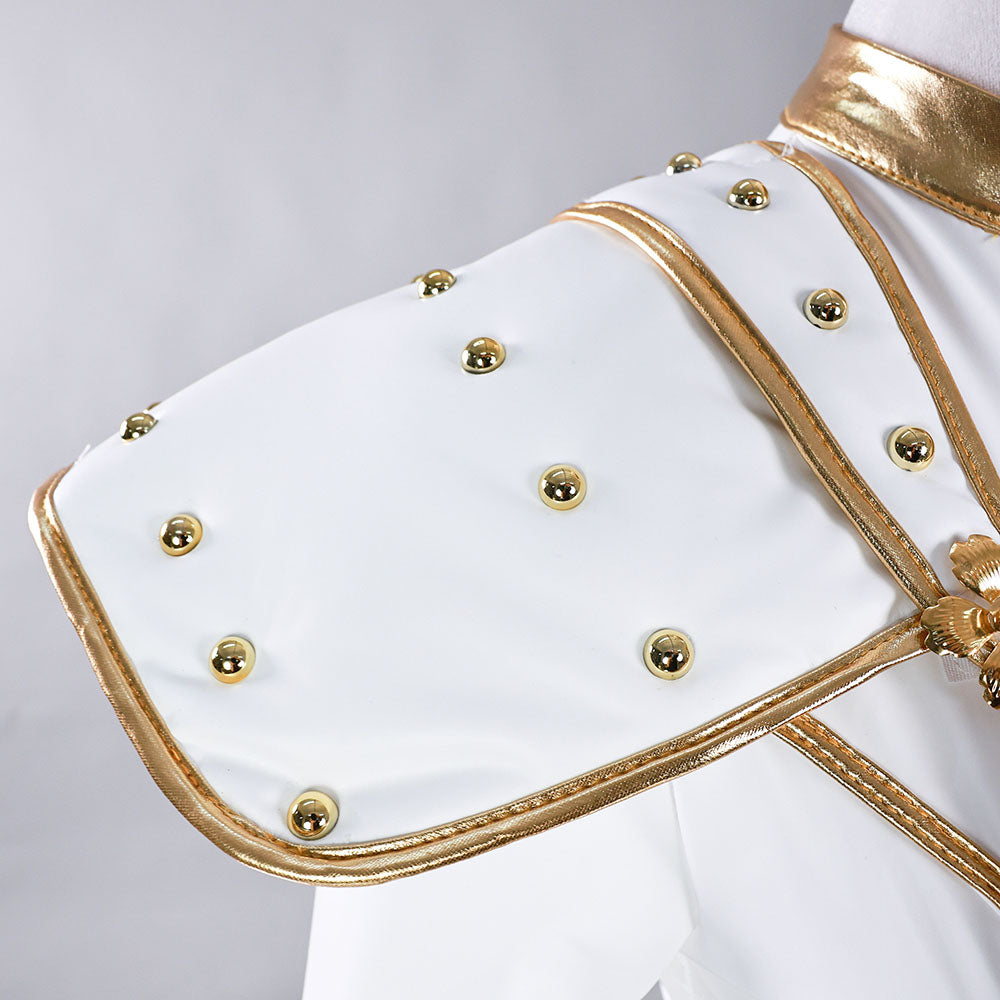 【In Stock】Wakuwaku-N Movie Anime Kpop Killer Cosplay White Golden Suit