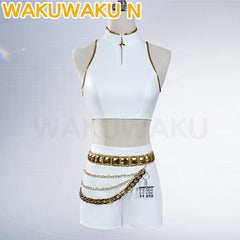 【In Stock】Wakuwaku-N Movie Anime Kpop Killer Cosplay Costume White Golden Suit