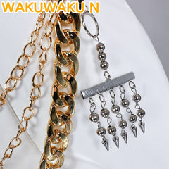 【In Stock】Wakuwaku-N Movie Anime Kpop Killer Cosplay Costume White Golden Suit