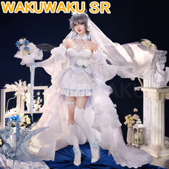 【In Stock】WAKUWAKU-SR VSINGER Cosplay Luo Tianyi Costume Wedding Dress