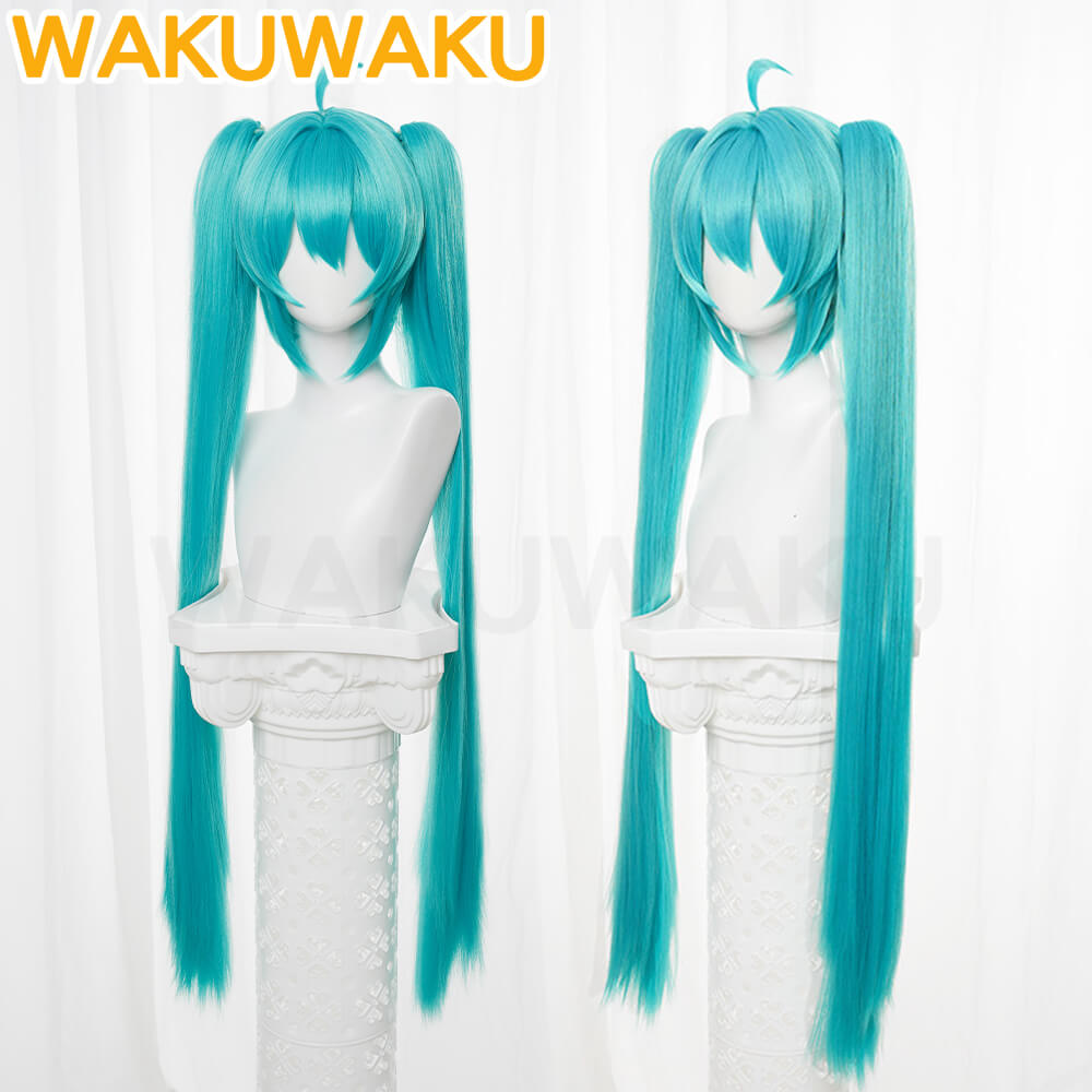 Miku Cosplay Wig Women Green Long Hair