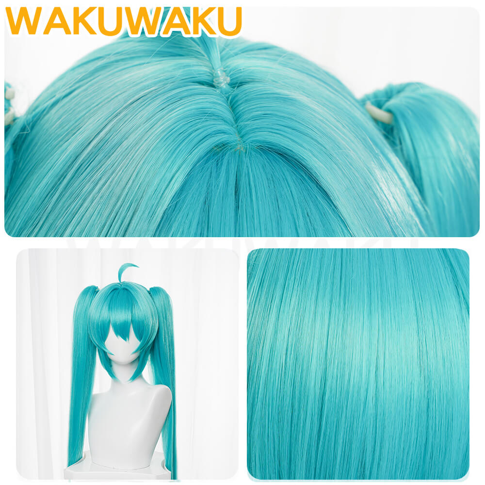 Miku Cosplay Wig Women Green Long Hair