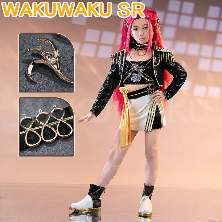 【Kids Version】Mira Cosplay Movie Anime KPOP KILLER Costume WakuWaku-SR GOLD SERIES Children Version
