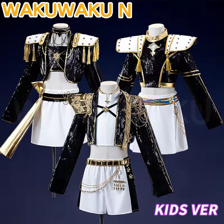 【Children Ver】In Stock Rumi Cosplay Costume WakuWaku-N Kids Halloween