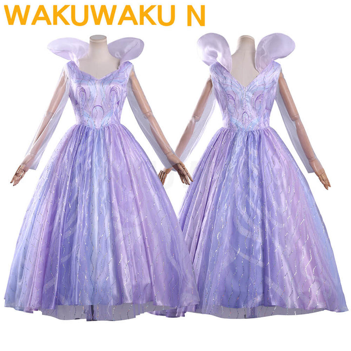 【In Stock】Glinda Cosplay Costume WakuWaku-N Wicked Pink Purple Colorful Dress Halloween