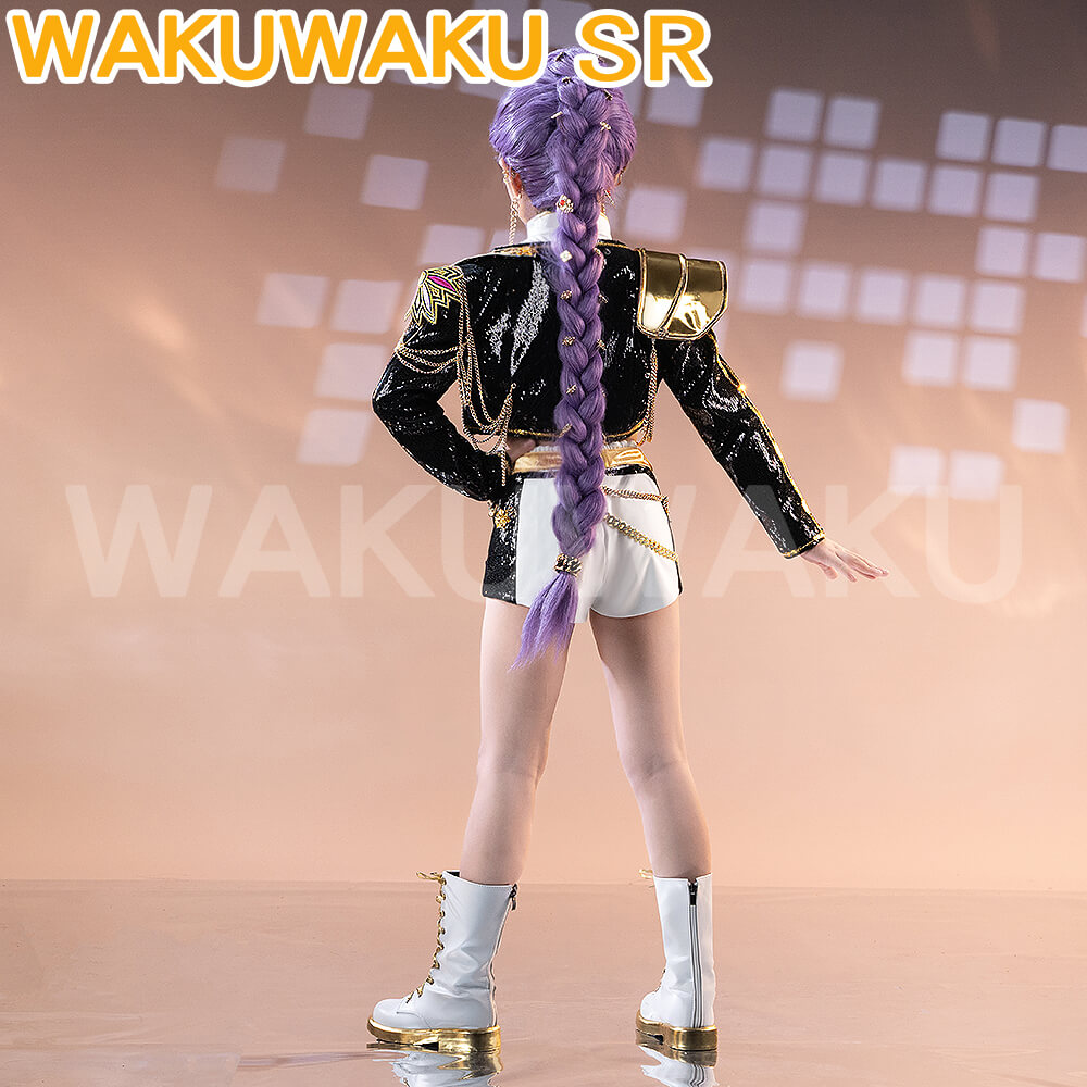 【Kids Version】Rumi Cosplay Movie Anime KPOP KILLER Cosplay Costume GOLD SERIES Children Version