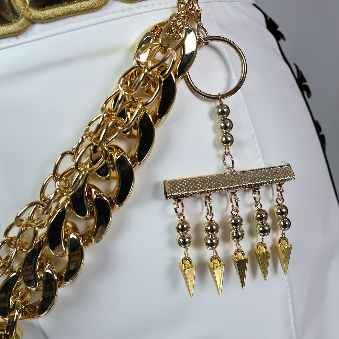 【In Stock】WakuWaku-N Movie Anime Kpop Killer Cosplay Costume Black Golden Stage Suit