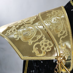 【In Stock】WakuWaku-N Movie Anime Kpop Killer Cosplay Costume Black Golden Stage Suit