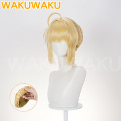 Saber Cosplay Wig Game Honkai: Star Rail Cosplay HSR Saber Women 37cm Hair FATE Saber FGO Free Wig Cap