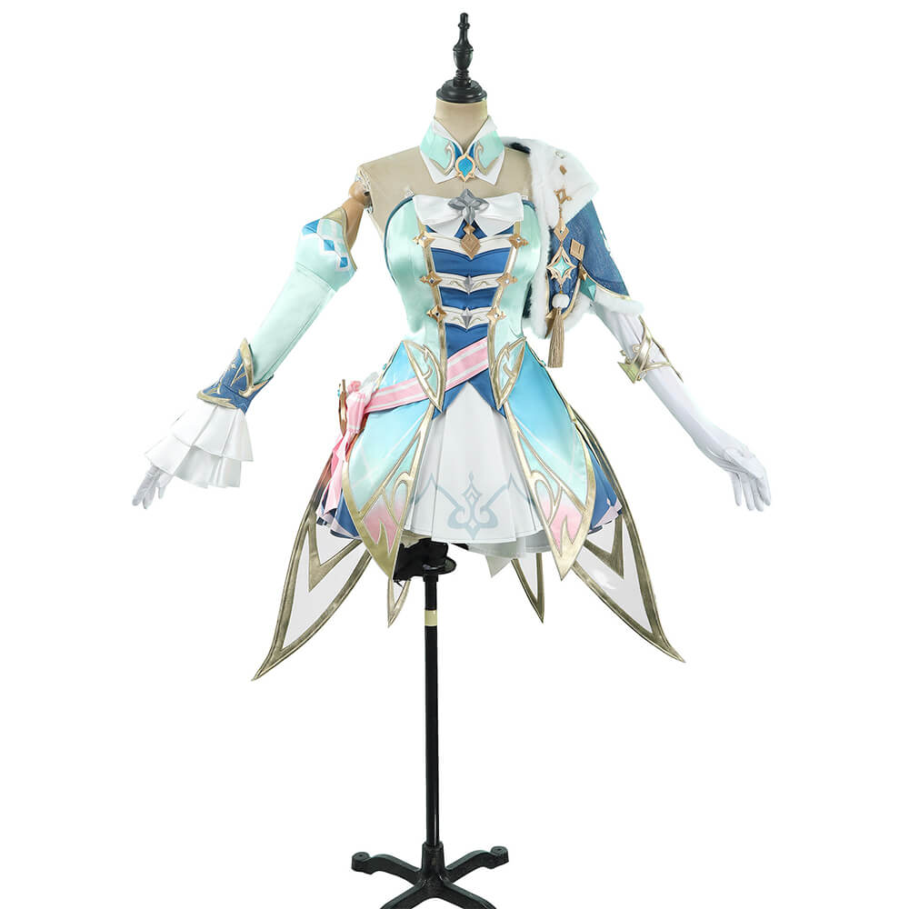 【XS-2XL】WakuWaku-R Game Genshin Impact Vesna Costume Halloween Dress Snezhnaya