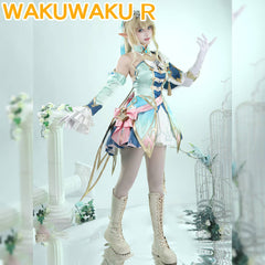 【XS-2XL】WakuWaku-R Game Genshin Impact Vesna Costume Halloween Dress Snezhnaya