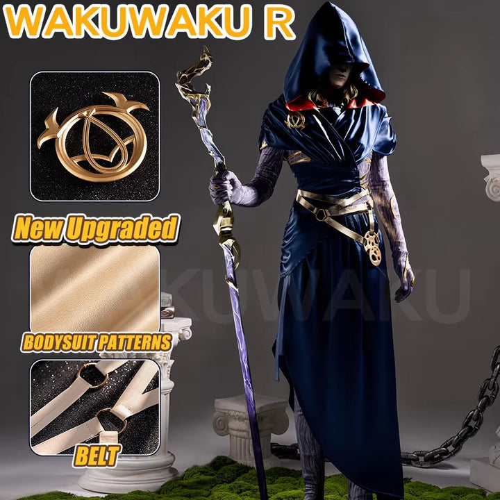 【In Stock】Viktor Cosplay Costume Anime Arcane WakuWaku-R Men Costume Jesus Viktor Halloween Cosplay Plus Size