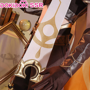 DokiDoki-SSR Game Genshin Impact Cosplay Male Traveler Sora Costume Kong Aether Costume / Shoes